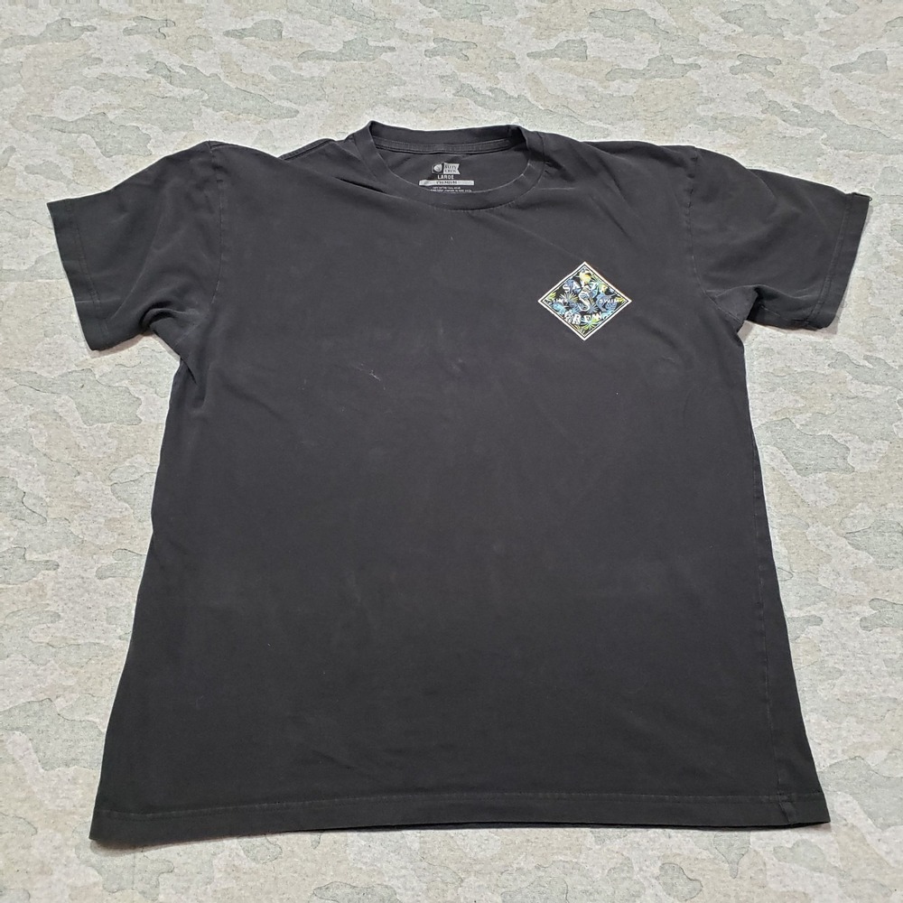 Salty‎ Crew Shirt Mens Large Black Short Sleeve Fishing Tee